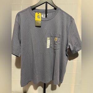 Carhartt Woman’s Purple Loose Fit Pocket T-Shirt Size Large New with Tags